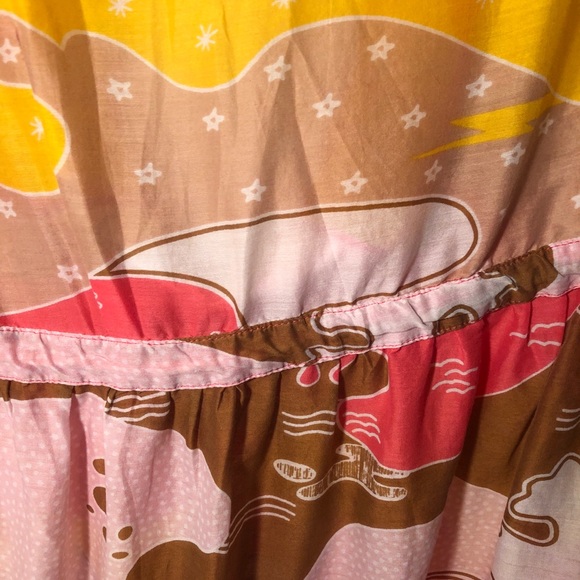 Diane vonFurstenberg Pink and Yellow Tunic Size M - Picture 5 of 7